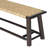 Farmhouse Modern Solid Wood Rattan Bench-634086199