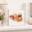 Bloc décoratif en bois carré Sushi Mini Art Block, 5,5 pouces