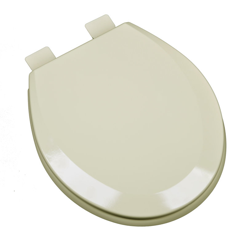 Siège de toilette rond en bois moulé, Os