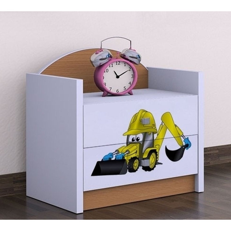 Guadalupe 2 Drawer Nightstand, Natural