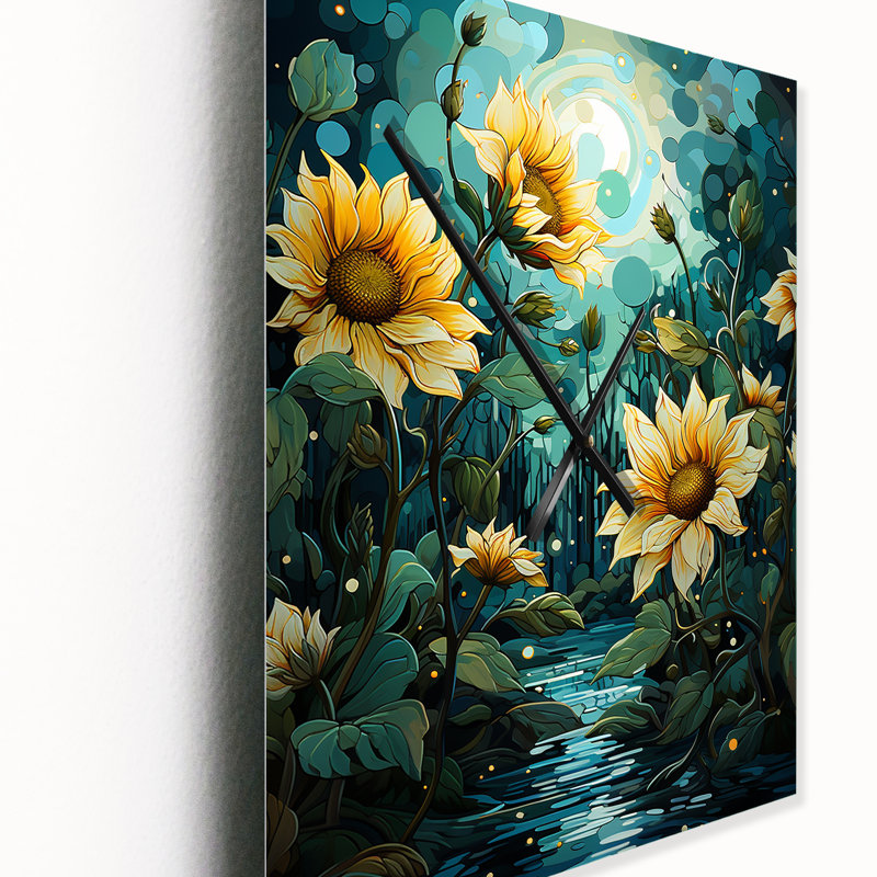 Daneah - Tournesols très horloges murales, Petit