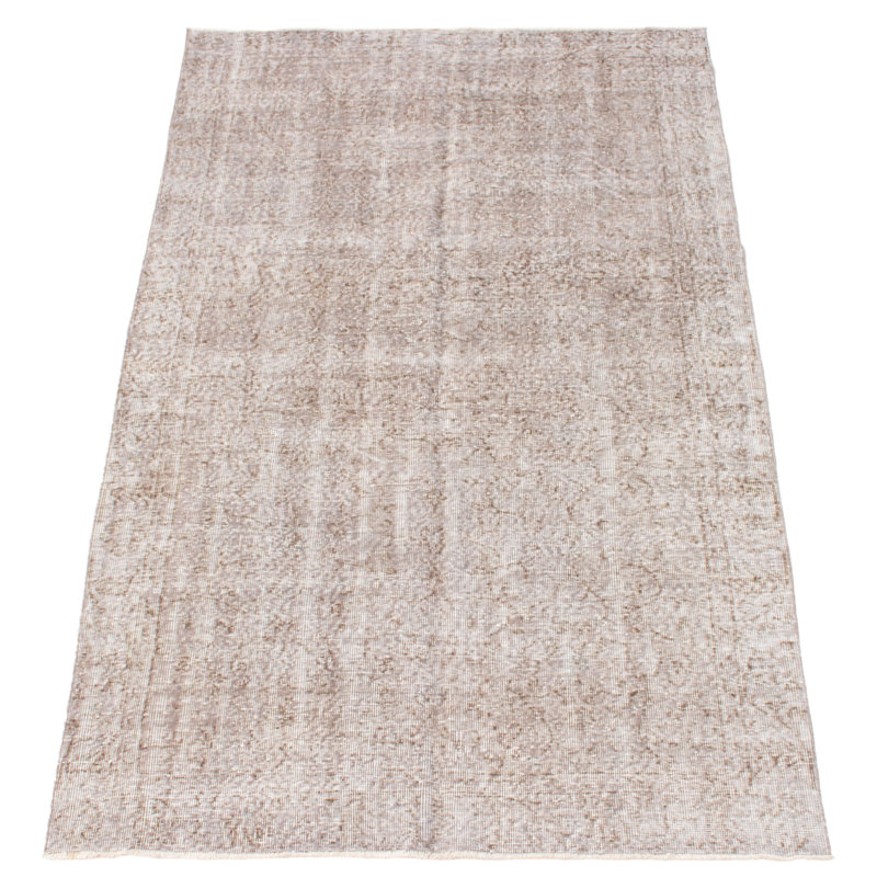 Tapis unique en laine noué à la main de style années 2000 de 5 pi x 8 pi 6 po Oladejo
