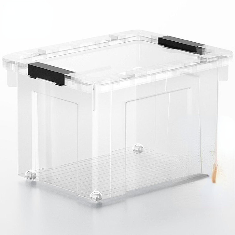 Reinforced Right Angle Sorting Box Thickened Transparent Pulley Toy Storage  Box Clothing Sorting Box Moving Box Packing Box Snacks Documents Books