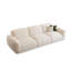 Canapé modulaire réglable en chenille blanc crème-845760047