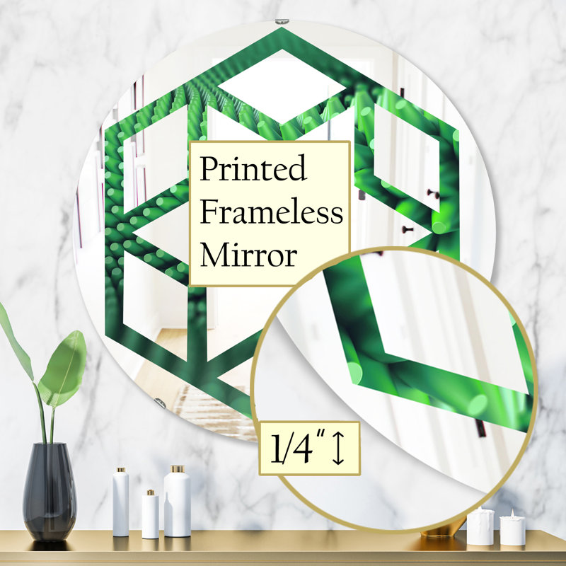 Miroir mural éclectique Hexagon Star, 31,5 po x 31,5 po