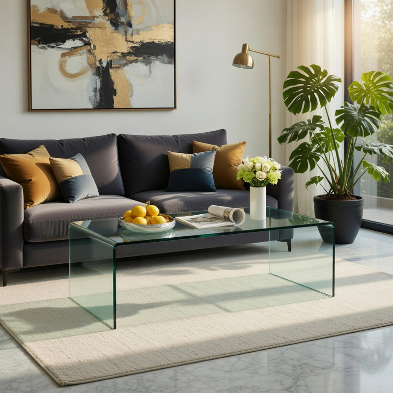 Glass Top Coffee Table