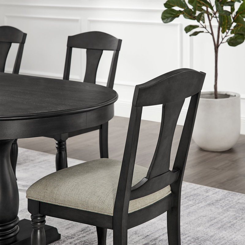 Ensemble de 2 chaises de salle à manger rembourrées avec cadre en bois