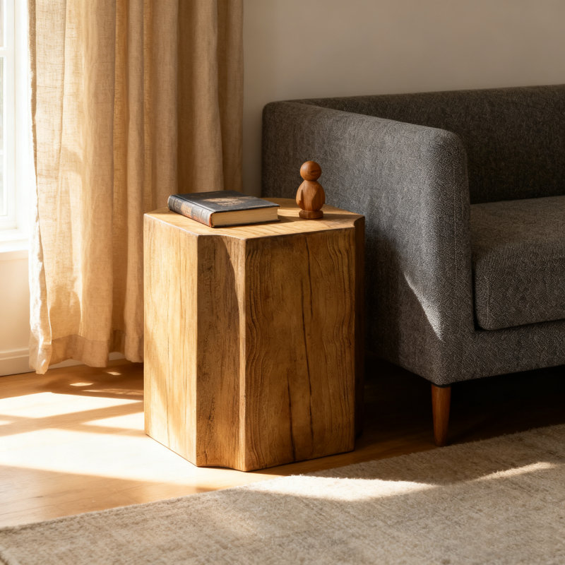 Table de bout / tabouret Hexagon Rustic