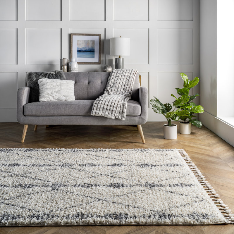 Tapis beige Geometric, Rectangle 2 pi x 3 pi