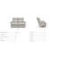 Causeuse inclinable murale Pinnacle-138746243