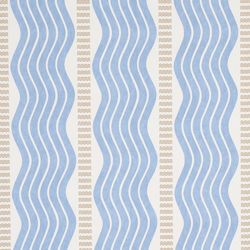 Sina Stripe Wallpaper, Blue