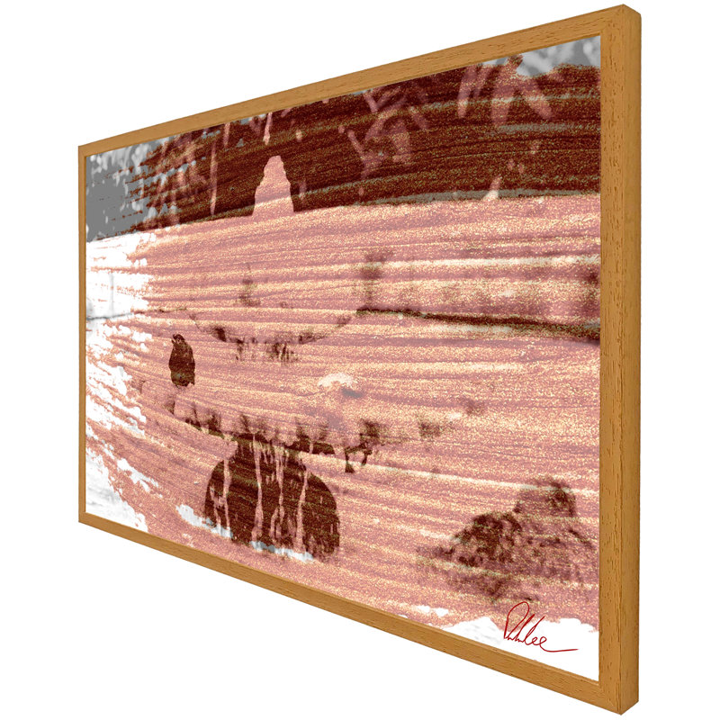 Single Picture Frame Print, 41cm H x 61cm W, Oak