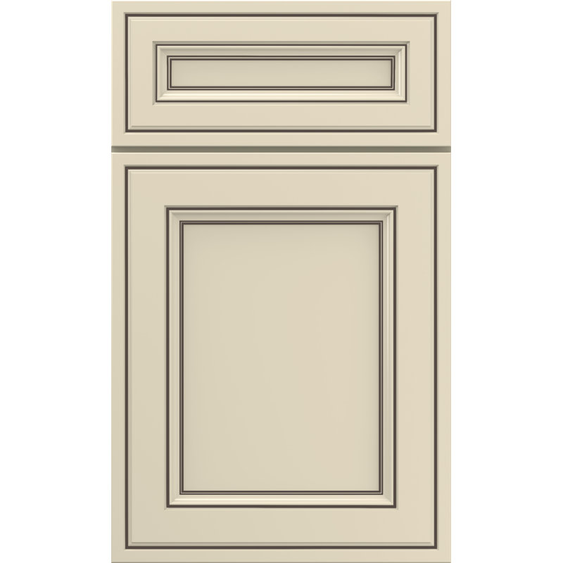 Dwelling Mountvale Door Sample, Maple, Parchment w/Stone Glaze