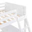 Lit simple superposé au dessus d'un lit double avec bureau-1637512344
