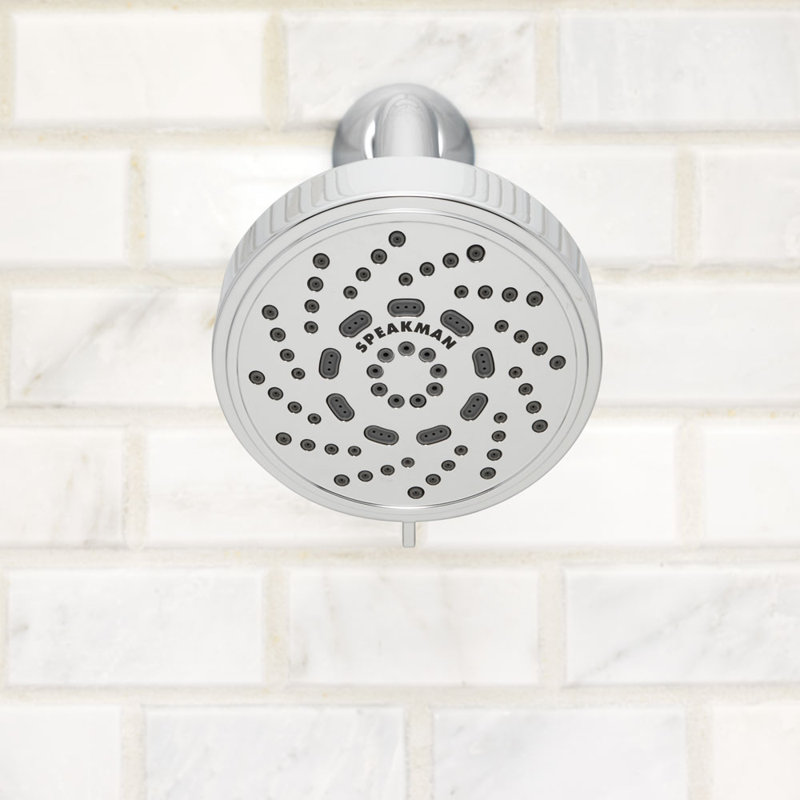 Echo Polished Chrome Multi-Function Wall Mounted Shower Head