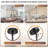16-Light Mid Century Modern Chandelier: 40" Black Linear Sputnik Chandeliers - Milk White Glass Globe Dining Room Light Fixture - Long Modern Pendant Chandelier for Living Room Kitchen Island Table