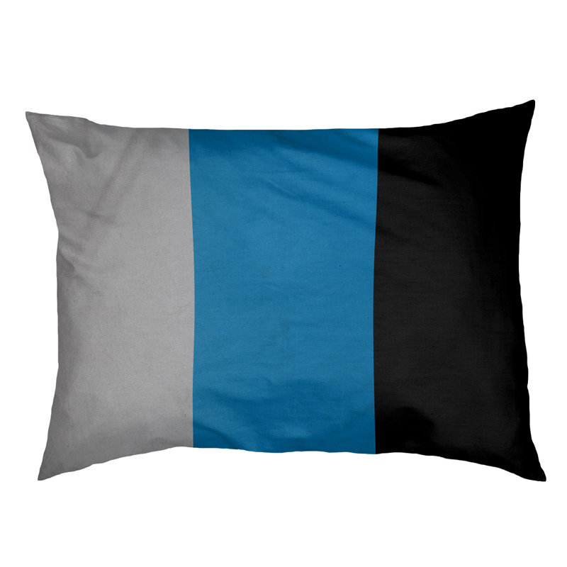 Oreiller Oklahoma, Moyen (l 28 po x P 18 po x H 6 po), Argent / bleu / noir