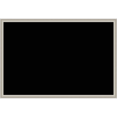 Framed Fabric Magnetic Board Black Printed Linen Bulletin Board
