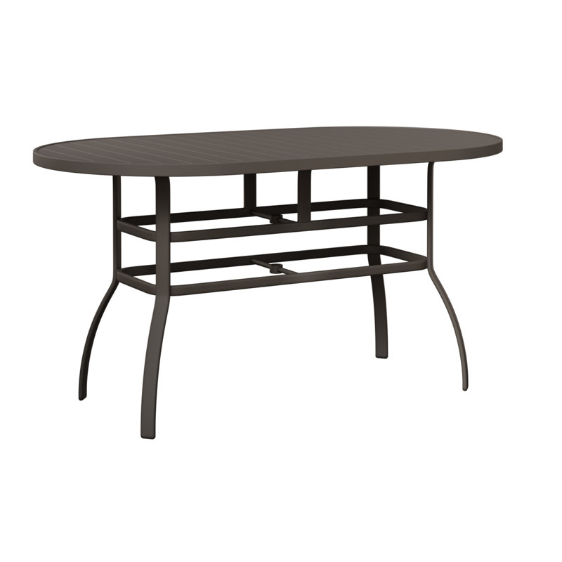 Table de bar berlinoise en aluminium graphite 76 po Berlin Gardens, Graphite