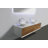 Albain 72' inch Double Floating Bathroom Vanity with Manufactured Wood Sink