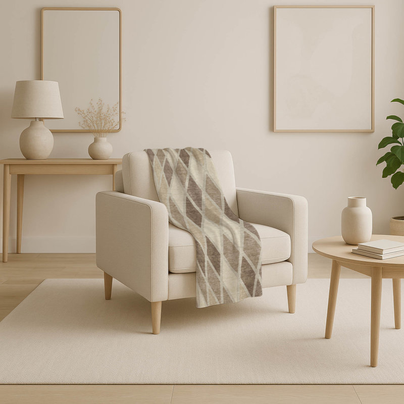 Jeté en sherpa Addison ASB887, Taupe