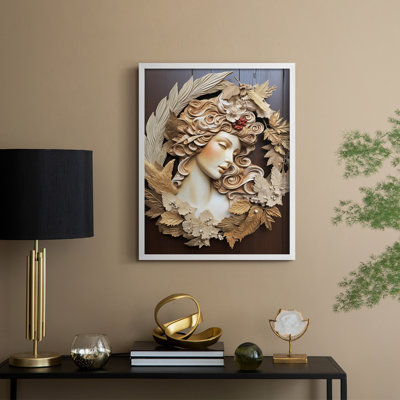 Reproduction d'art encadrée, Noël massif
