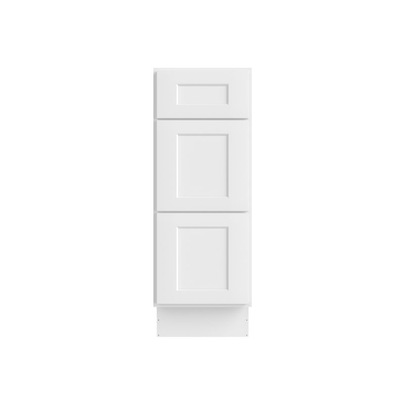Armoire de salle de bain Furinno Shaker sans comptoir, prête à assembler, P 21 po x l 12 po x H 34,5 po, blanc