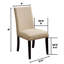 Chaise d’appoint en coton de fond en coton transitionnel Duguay
