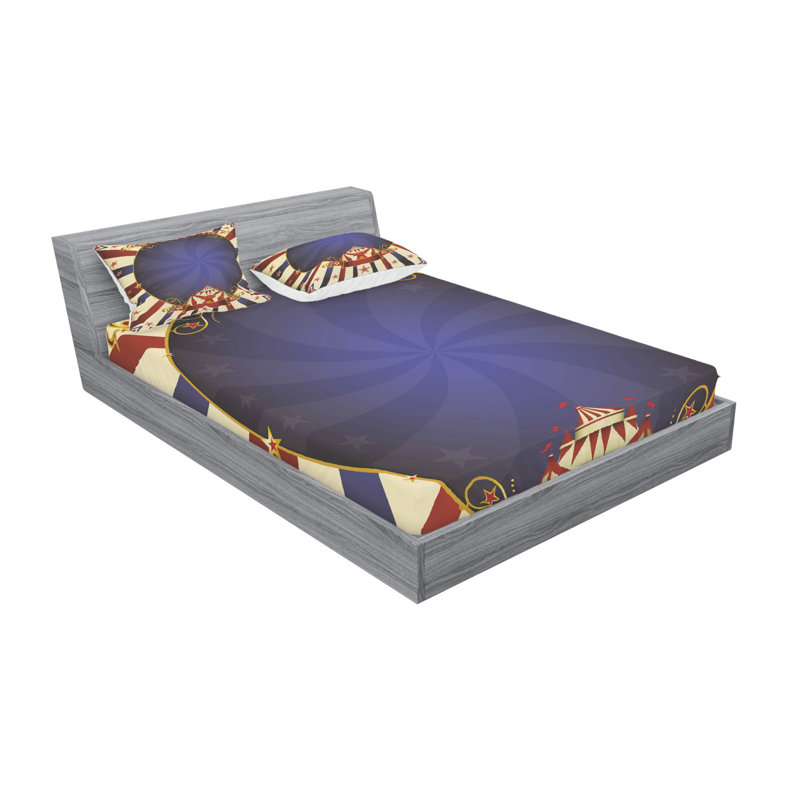 Ensemble de draps Tent Ribbon, Ensemble de draps pour lit double avec un drap-hou