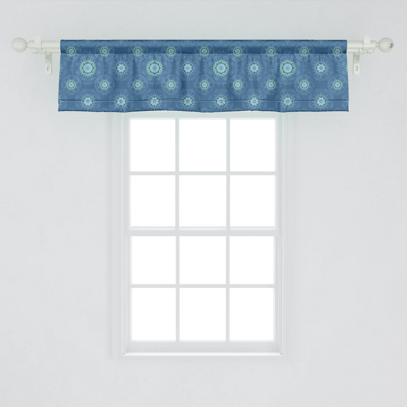 Ensemble de 2 cantonnières bleues Ambesonne, L 54 po x L 12 po