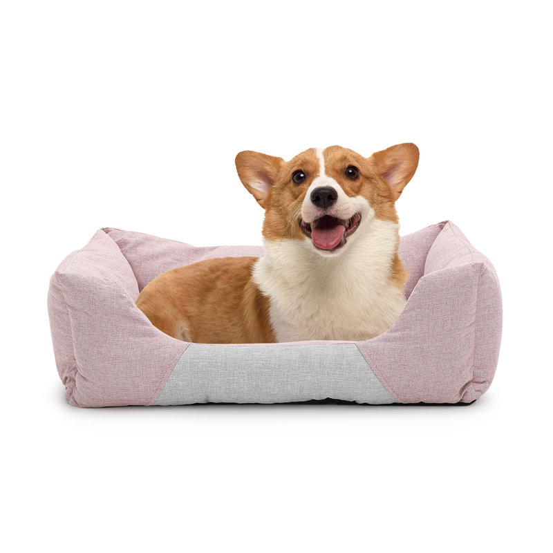 Coussin Comfort, Grand (l 32 po x P 26 po x H 8 po), Rose tendre