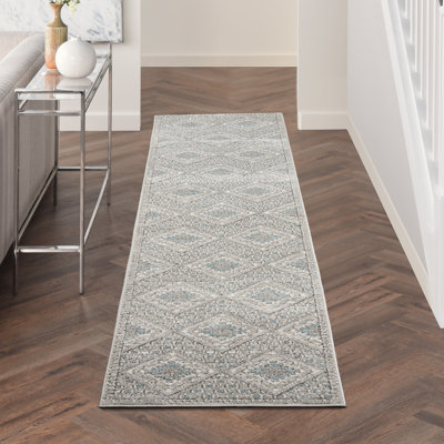 Tapis gris / bleu Jeremiya