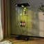 Vitrine moderne en verre avec lumières DEL