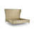 Water Upholstered Metal Wingback Bed