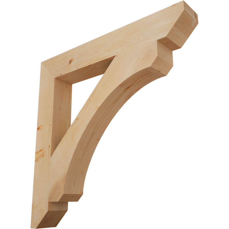 5 1/2"W x 42"D x 42"H Legacy Slat Smooth Bracket, Douglas Fir, Douglas Fir, 42" H x 6" W x 42" D