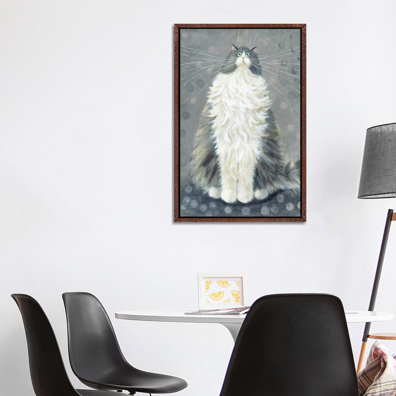 Foggy by Kim Haskins - Print on Canvas, Classic Brown Wood Framed, 101.6 cm H x 66.04 cm W