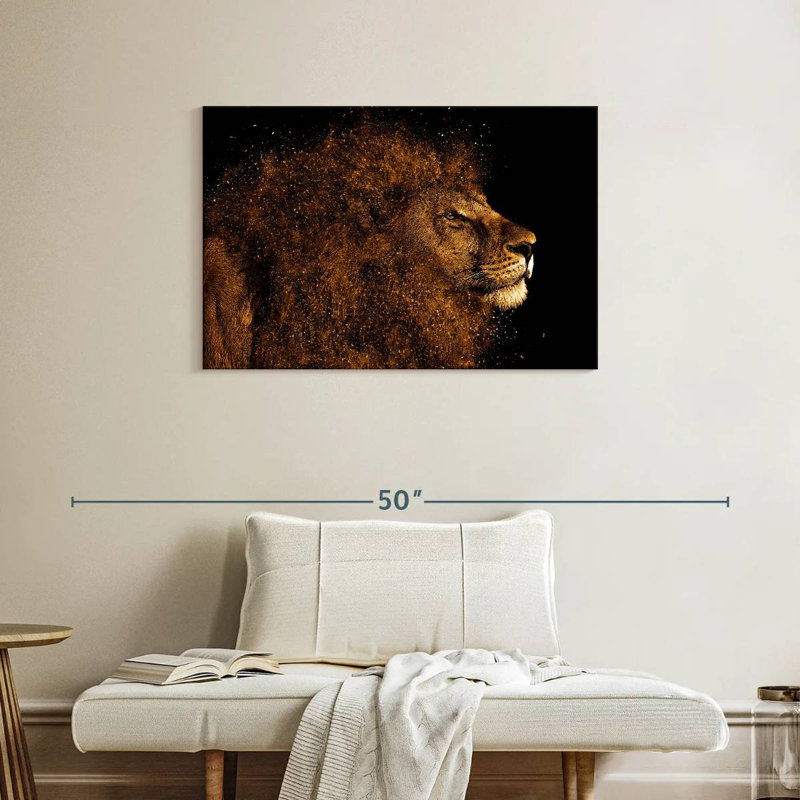 Brampt Marvelous Lion Head, 24" H x 36" W