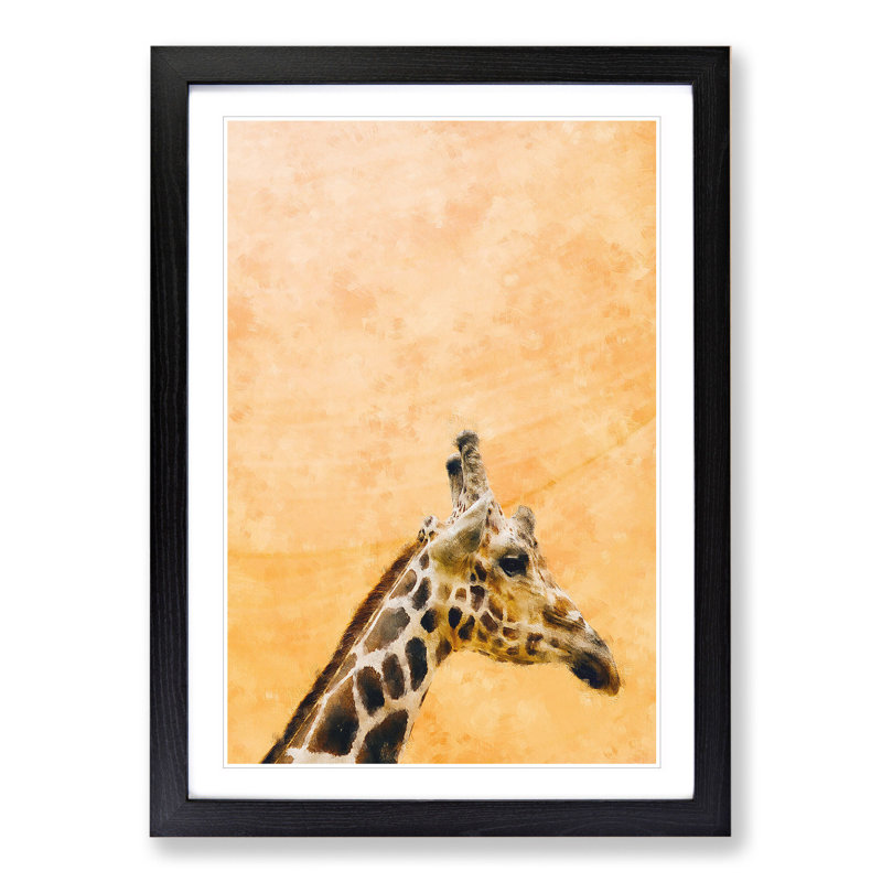 Giraffe Vol.6 - Framed Print, Black Framed, 36cm H x 27cm W x 2cm D