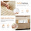 Canapé modulaire en forme de L en velours côtelé moelleux avec repose-pieds mobile-318140678