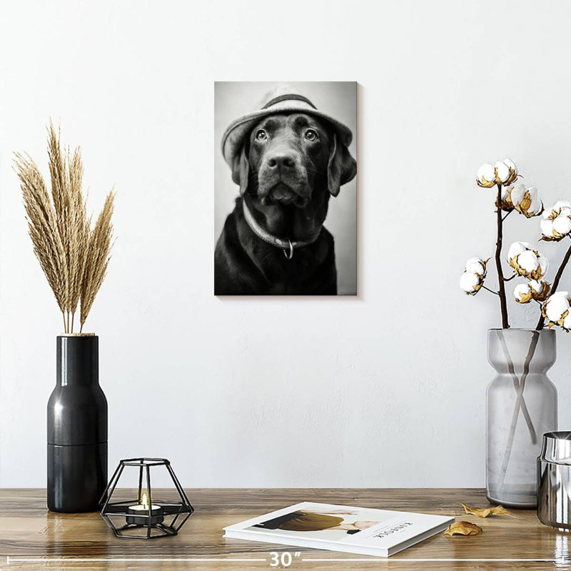 Brampt Black Labrador Boss, 24" H x 16" W