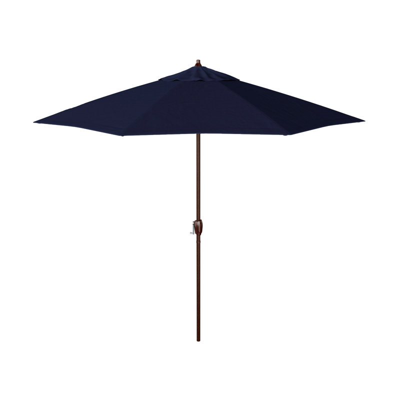 Pectle 108'' Market Umbrella, Navy Blue- Olefin