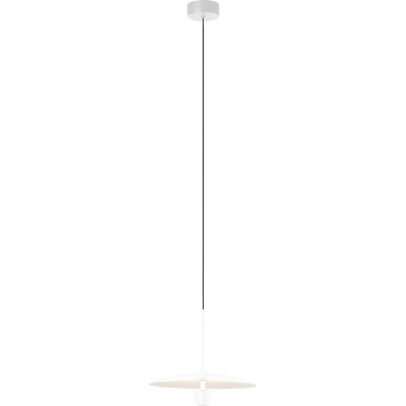 Luminaire suspendu à 1 lumière DEL Chalina, Blanc mat, H 4,8 po x l 15,7 po x P 15,7 po