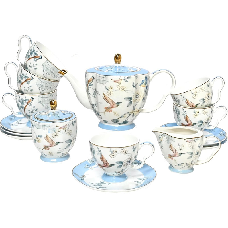 Bone china tea set
