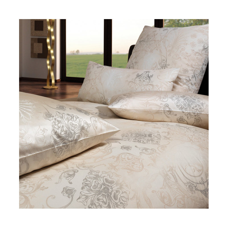 Gregorio Duvet Cover Set, Sand, 155 x 220cm - 1 Pillowcase (80 x 80 cm)
