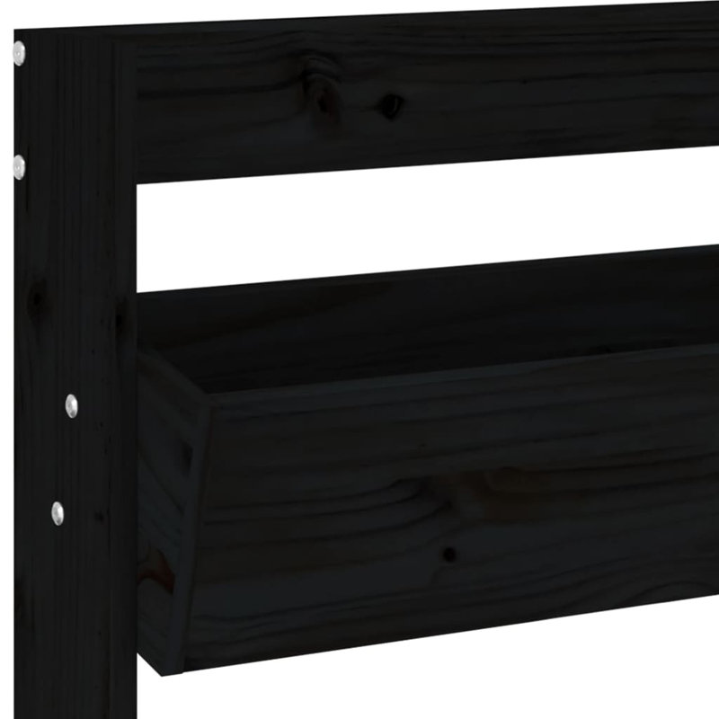 Philipston Wall Planter, 43.31" H x 23.62" W x 7.28" D, Black