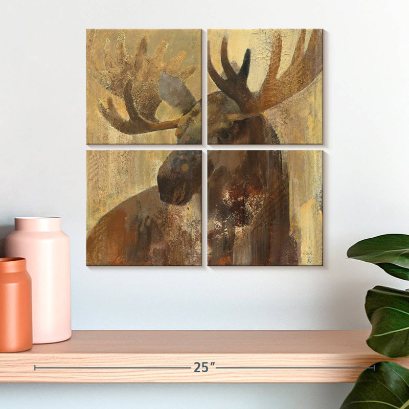 Brampt Moose Into The Wild, H 18 po x l 18 po