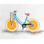 Roue orange - impression illustrée de nourriture encadrée pour la décoration