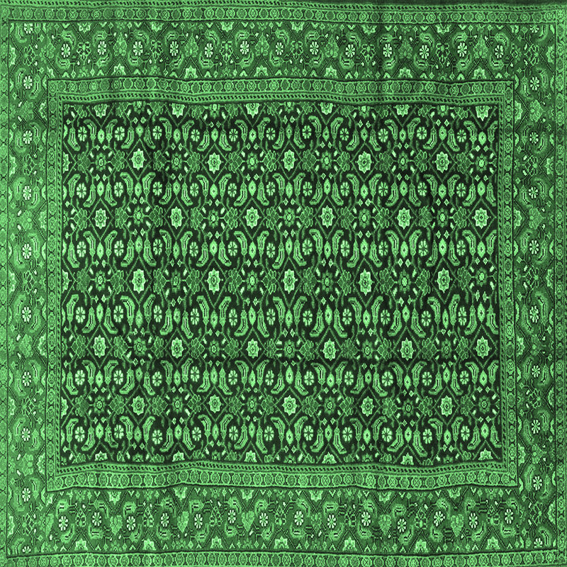 Washable Southwestern Indoor Rug, Square 7'