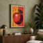 Red Apple Print Retro - Wrapped Canvas-1069386462-1069386457