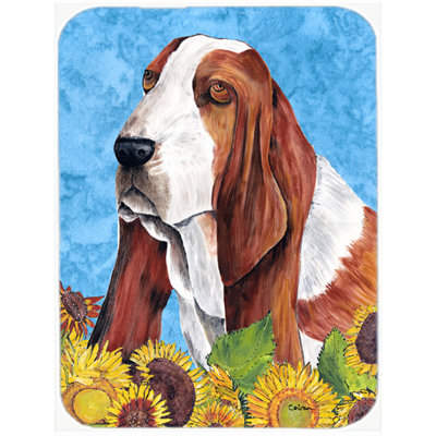 Planche à découper en verre Basset Hound